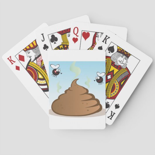 Stinkfarbener Kack Spielkarten (Rückseite)