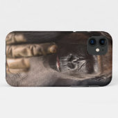 Stinkfinger Gorilla drehte die Vogelzelle Case-Mate iPhone Hülle (Rückseite (Horizontal))