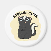 Stinkin Funny Adorable Skunk Pun Magnet (Vorne)