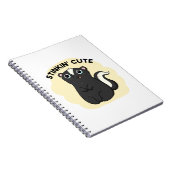 Stinkin Funny Adorable Skunk Pun Notizblock (Rechte Seite)