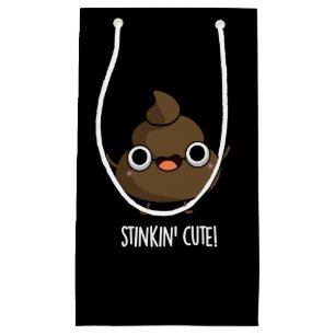 Stinkin Niedlich Funny Poo Pun Dark BG Kleine Geschenktüte