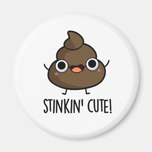 Stinkin Niedlich Funny Poo Pun Magnet (Vorne)