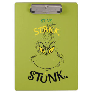 Stinkt Stank Gestunken Herr Grinch Klemmbrett