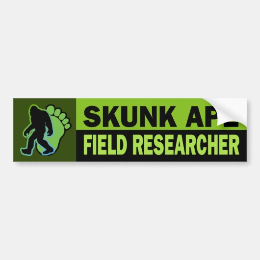 Stinktier-Affen-Feld-Forscher Autoaufkleber (Vorne)