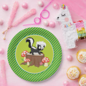 Stinktier der Waldtier-| Pappteller (Party)