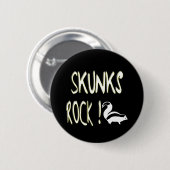 Stinktier-Felsen! Knopf Button (Vorne & Hinten)