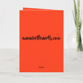 Stinktier-Halloween-Party in einem Sodashop Feiertagskarte (Rückseite)