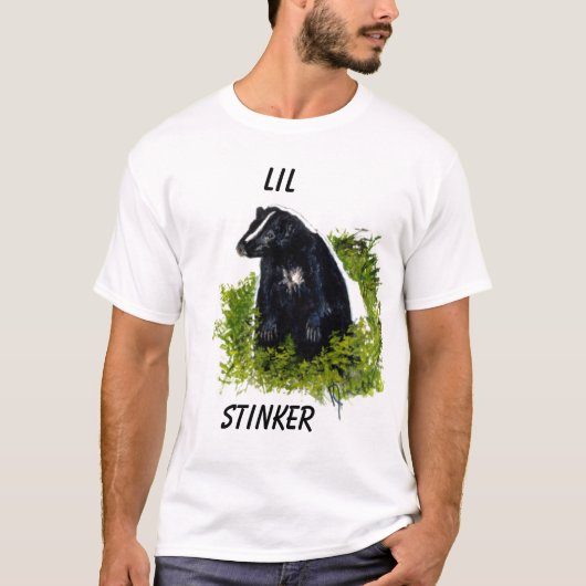 Stinktier Lil Stinker-NachtShirt T-Shirt (Vorderseite)