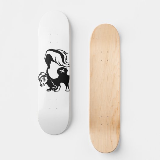 Stinktier Skateboard (Vorderseite)