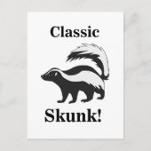 Stinktier Tier Lustig Postkarte (Vorderseite)