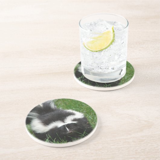 Stinktier-Untersetzer Getränkeuntersetzer (Seite)