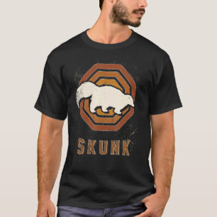 Stinktier Vintage Retro Klassische Tierliebe T-Shirt