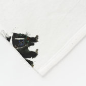 Stinktier-Wasserfarbemalerei Fleecedecke (Ecke)