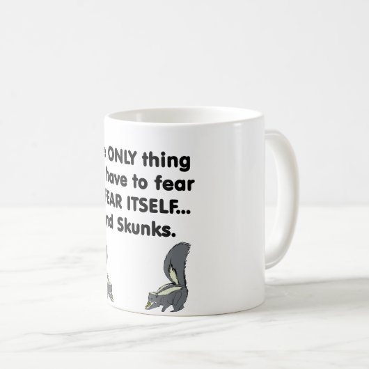 Stinktiere der Furcht-selbst Kaffeetasse (VorderseiteRechts)