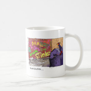 Stinktiersgraffiti Lustige Cartoon-Geschenke & T-S Kaffeetasse