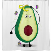 Stinky Avocado Duschvorhang (Vorderseite)