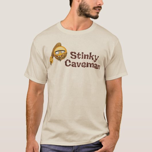 Stinky Caveman T - Shirt (Vorderseite)