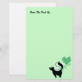 Stinky Liebe Skunk Briefpapier (Vorne/Hinten)