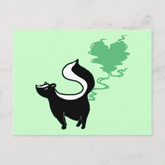 Stinky Liebe Skunk Postkarte (Vorderseite)