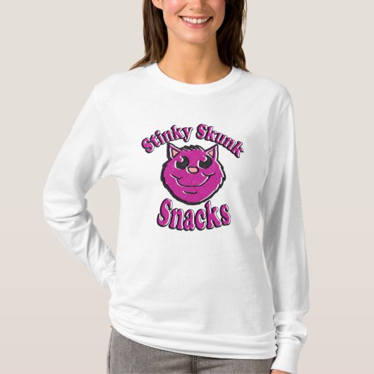 Stinky Skunk Snacks T-Shirt (Vorderseite)