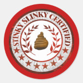 Stinky Slinky Certified RV Aufkleber (Vorderseite)