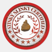 Stinky Slinky Certified RV Aufkleber (Vorderseite)