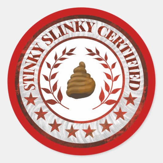 Stinky Slinky Certified RV Aufkleber (Vorderseite)