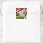 Stinky Weihnachten 1 Quadratischer Aufkleber (Tasche)