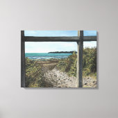 Stinson Beach Aquarellbilder California Canva Leinwanddruck (Vorderseite)