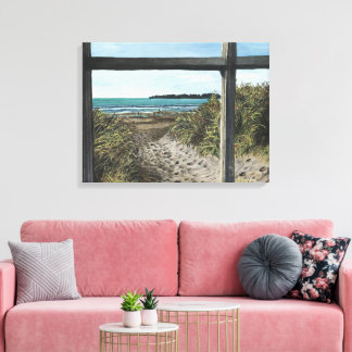 Stinson Beach Aquarellbilder California Canva Leinwanddruck