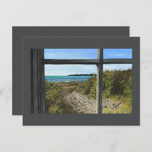 Stinson Beach, CA - Mini Collectible Prints Postkarte (Vorne/Hinten)