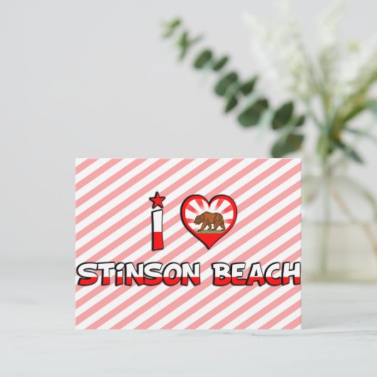Stinson Beach, CA Postkarte (Stehend Vorderseite)