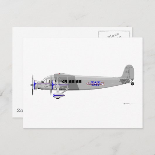 Stinson Model T Airliner Postkarte (Vorne/Hinten)
