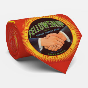 Stipendiat Orange Country Citrus-Label aus den 193 Krawatte