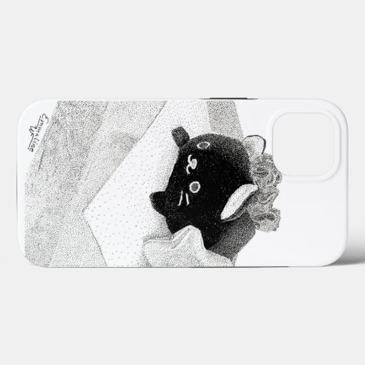Stippled Kitty - Case Mate Phone Case (Rückseite (Horizontal))