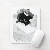 Stippled Kitty Maus Pad Mousepad (Mit Mouse)
