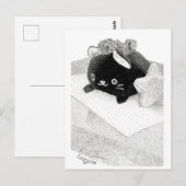 Stippled Kitty Postcard Postkarte (Vorne/Hinten)