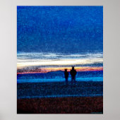 Stippled Sunset Poster (Vorne)