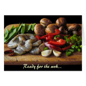Stir Fry Blank Card (Vorderseite (Horizontal))