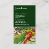 Stir-fry - Dunkelgrün Visitenkarte (Rückseite)