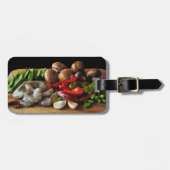 Stir Fry Luggage Tag Gepäckanhänger (Vorderseite horizontal)