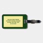 Stir Fry Luggage Tag Gepäckanhänger (Rückseite horizontal)