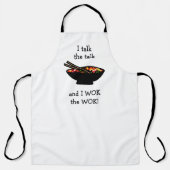 Stir-Fry Wok the Wok Funny Chinese Food Schürze (Vorderseite)