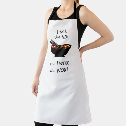 Stir-Fry Wok the Wok Funny Chinese Food Schürze (InSitu)