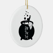 Stir the Pot - Hexe Cauldron Keramik Ornament (Rechts)