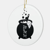 Stir the Pot - Hexe Cauldron Keramik Ornament (Links)