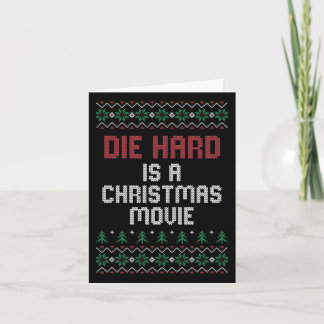 Stirb an einem Weihnachtsfilm Karte