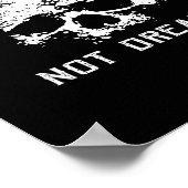 Stirb mit Erinnerungen, nicht mit Träumen  Poster (Ecke)