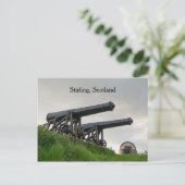 Stirling Beheading Stone and Cannons Postkarte (Stehend Vorderseite)