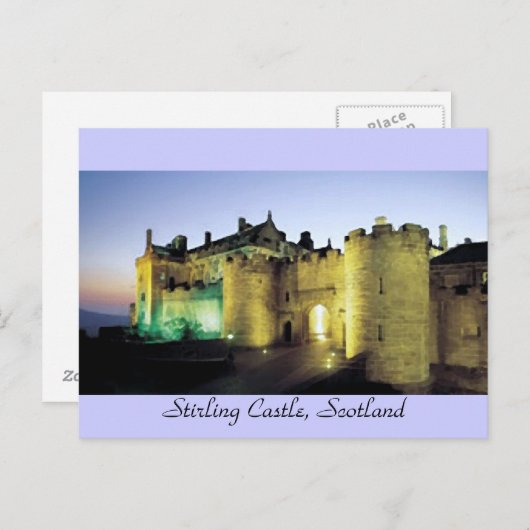 Stirling Castle bei der Postkarte (Vorne/Hinten)